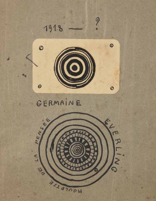 retroavangarda: Francis Picabia – Germaine Everling, roulette de la pensée, 1918