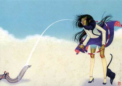 akatako: “Someday Seeing Dream” by Fuco Ueda. Printed in a postcard set and her book Lucid Dream.