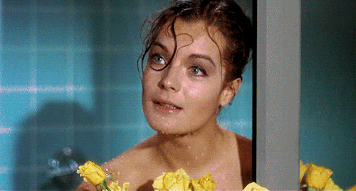Romy Schneider as Janet Lagerlof in Good Neighbor Sam (1964).