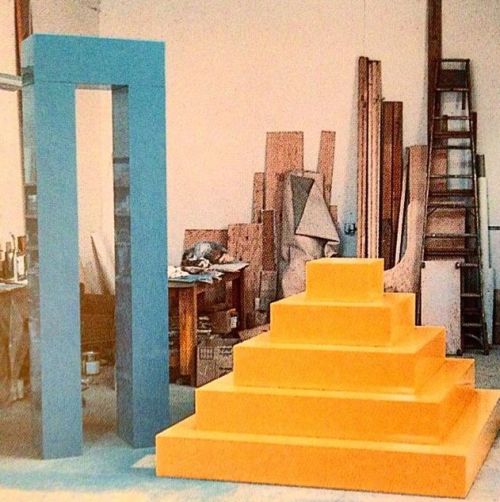 John McCracken’s studio, 1960s.