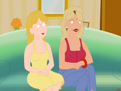 Heres A Screenshot Redraw Of Luanne And Her Mother That I Did Cuz Why Not. I Really Enjoyed Making This!
