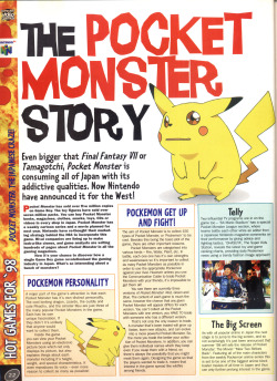 lunaticobscurity:  2-page article from cvg #195 about the popularity of pokemon in japan. features all the mistranslations and misinformation you’d expect from early western pokemon coverage! 