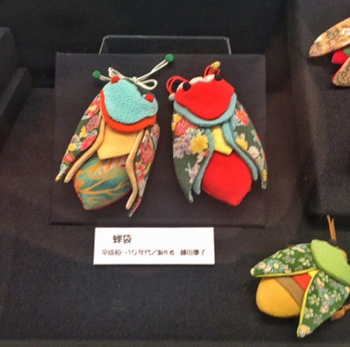 gachimushi: shoku-and-awe: More pictures from the chirimen exhibit! A very summery display of mornin