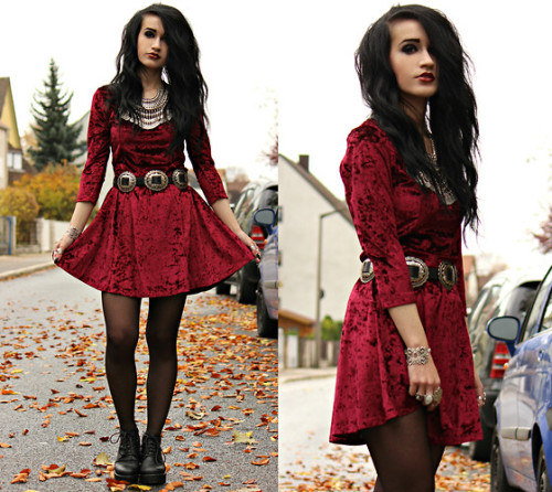 Red Dawn. (by Tessa Diamondly)Fashionmylegs- Daily fashion from around the web