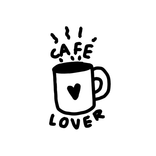 De lo que soy lover ☕️.. me faltó el emoji lover ✨....#blackandwhite #lover #lovely #illustration #d