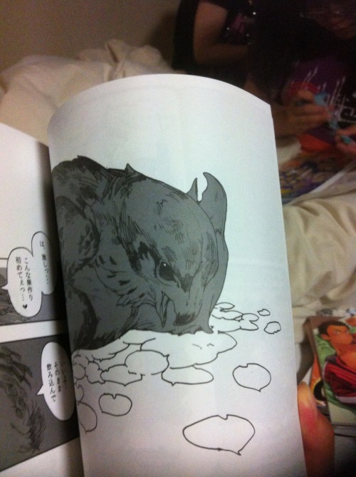 dezzoi:  youkoofthelovespot:  The infamous bird BL book. This is my friend’s copy; I await mine in October.  I know it’s bird sex, but damn…I’d buy this for the art. It’s so hard to find decently drawn vultures.  