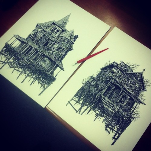 tinymediaempire:  &ldquo;let’s play house today. wallpaper kiss lampshade.&rdquo; &