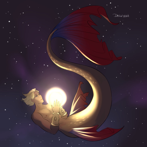 Adam is a space mermaid <3 Check other mermaids on my blog you also can find more superhero arts 