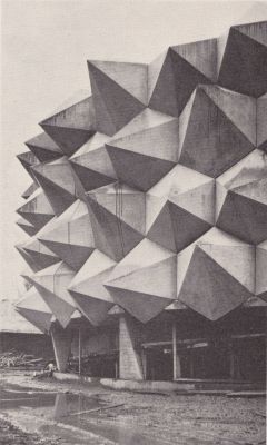 scandinaviancollectors:   Pavillion Wehrhafte Schweiz by Carl Fingerhuth. Designed and constructed for the Swiss Army in conjunction with the Swiss National Exhibition of 1964 in Lausanne. / Pinterest 