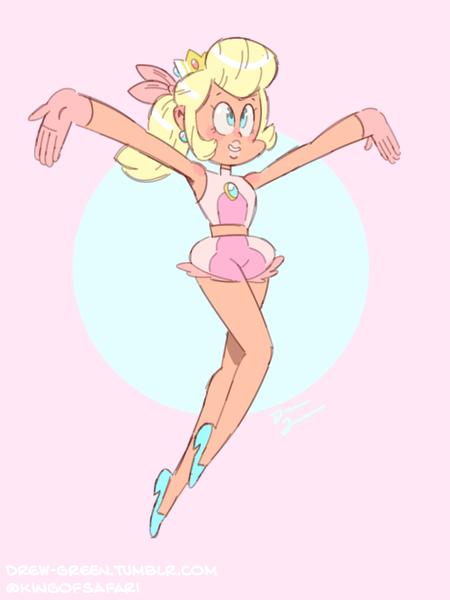drew-green:  Suggested by Twitter user @chocodotori, it’s summertime Princess Peach!