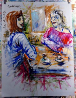 Josedelosreyes:  Peintre-Stephane:josedelosreyes Catched A Table Conversation…