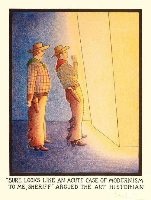 williswillkillus:Cowboys vs. Modernism in Glen Baxter’s cartoons.http://www.glenbaxter.com/gallery/