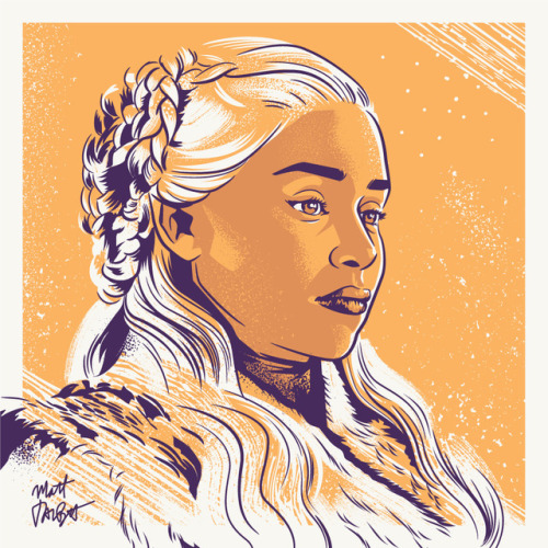 Game of Thrones portraits by Matt TalbotI drew these portraits over the last week to celebrate Game 