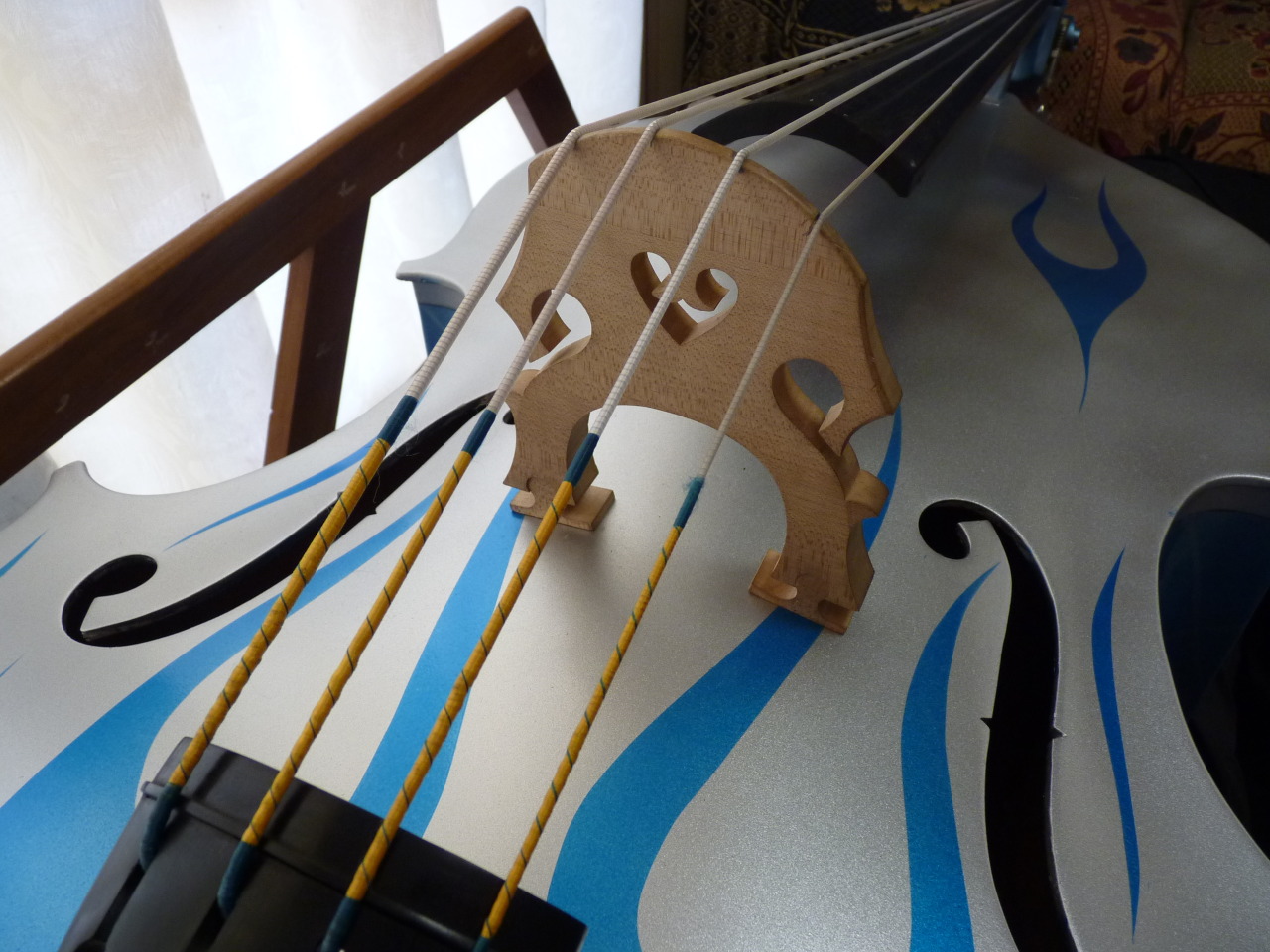backtobass:  Introducing ‘Fancy Pants’, the &frac34; Salieri rockabilly bass.
