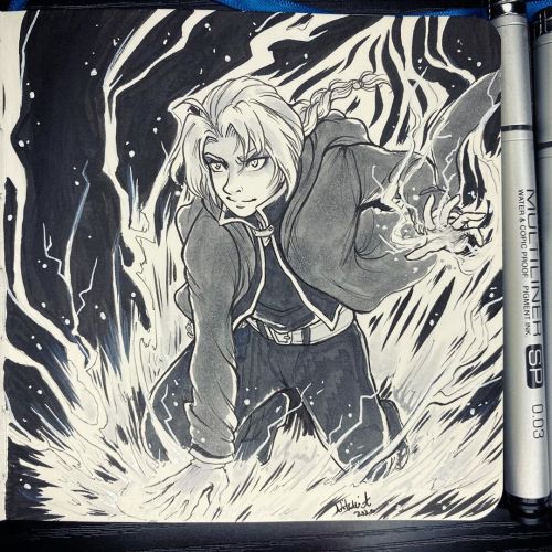 ⚡️Day 3: Edward Elric from “Fullmetal Alchemist”. Perfect for FMA day, Oct. 3rd. This is probably my