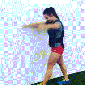crossfitters:  Camille, hspu complex with weighted vest!