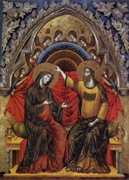 lionofchaeronea:Coronation of the Virgin, Paolo Veneziano, 1324
