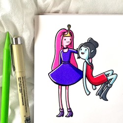 allofthedoodles:  Marcy and PB 💜😄💗