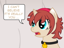 nopony-ask-mclovin:  McLovin: But Corel just called you like that…GrandpaAwesomepa: Well, she’s a pretty filly. She can do it. [More about him later. ok?]  xD