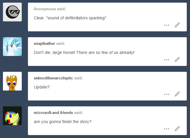 adventuresofthecolossalpony:WAKEY WAKEY!!! Mod: OMG AN UPDATE! sorry for the long