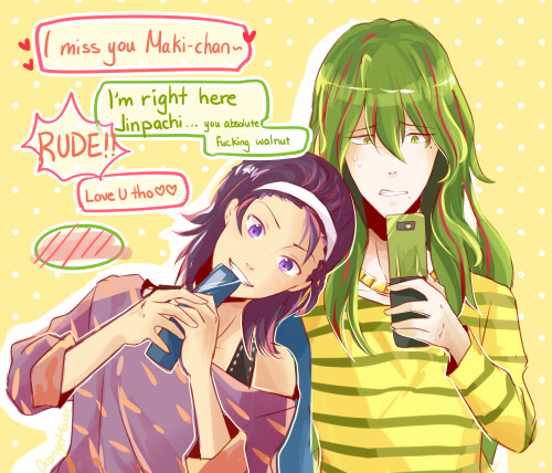 orangemouse: ahahaa is it just me or is toudou totally the type to text makishima the second he pull