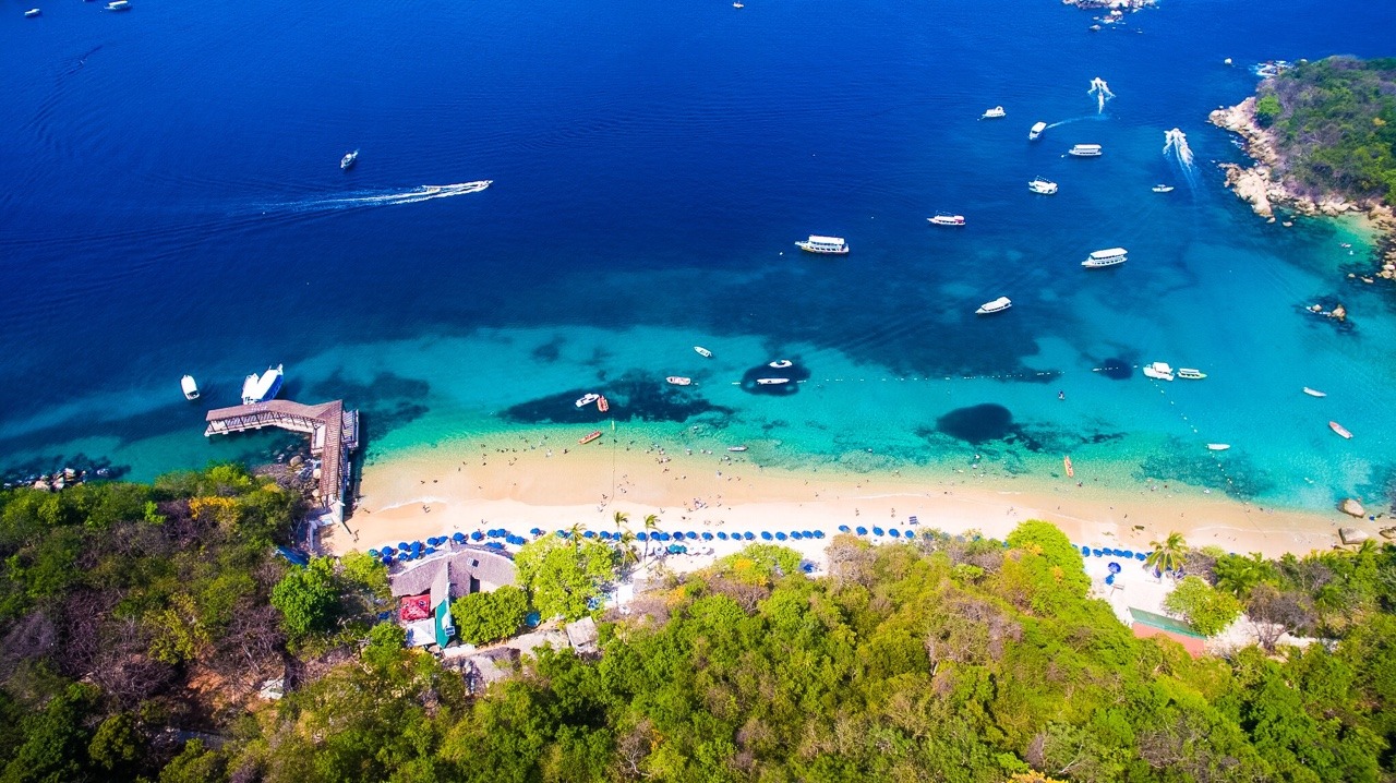 vista de la orilla de la isla de la Roqueta