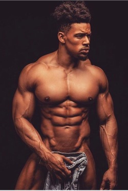 alphablackmen:  Beast //   Follow www.instagram.com/alphablackmen on Instagram for more.