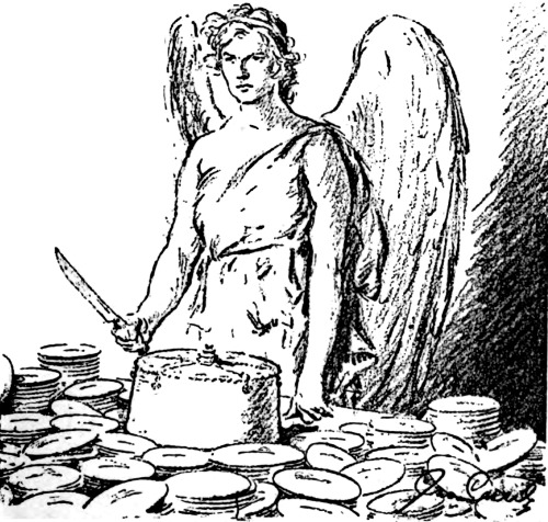 danskjavlarna:Here’s the angel of peace as a dishwasher.  From Cartoons Magazine, 1919.There’s a sto
