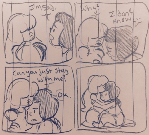 homoquartz:sometimes u just gotta comfort the gf(this comic is entirely self serving)