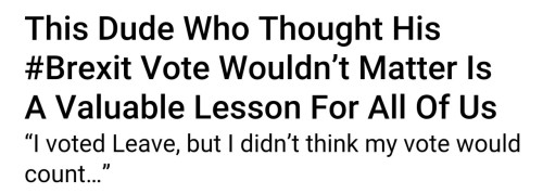 sarahlancashire:  politicalmachine: americans: please learn from brexit. please realize that a 