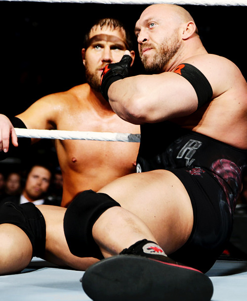 These two make a pretty hot team. Ryback looks very protective here