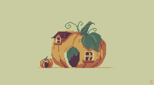 scrixels:1502. Pumpkin Cottage