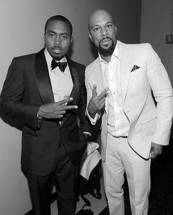 wecould69:  chechoxhiphop:  Nas &amp; Common    BLACK&amp;WHITE BLOG HEREhttp://wecould69.tumblr.com