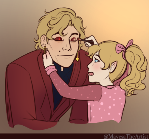 mavesatheartist:daddo gets his makeup done