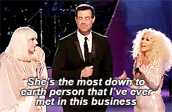 mother-gaga:  Christina Aguilera talking about Gaga on The Voice. 