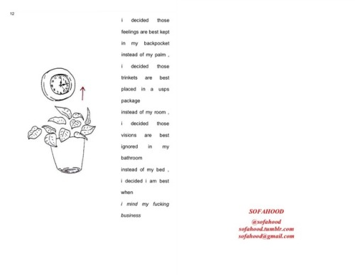 To Be Present Is To Grow (To Be Present Is To Hurt),,,, a zine by me (2017)a piece on the evolutio