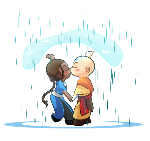 Day 3 of Kataang Week: Rainy Days~ &lt;3 Have a quick transparent Kataang kiss in your blog~ ;P Not 