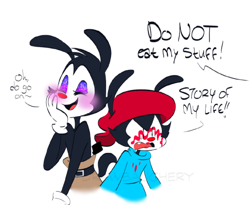 Yakko commits sparkly pretty boi(coolidkwhattoputhere)he’s going to sparkly jail &gt;:( 