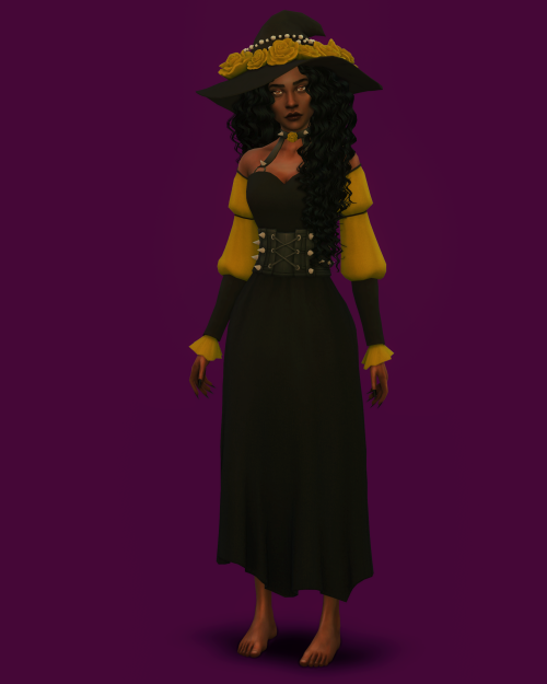 Set - The Witching Hour (part 2)New mesh (EA-mesh edit)4 Dresses + Hat with Roses15 swatchesFemale o