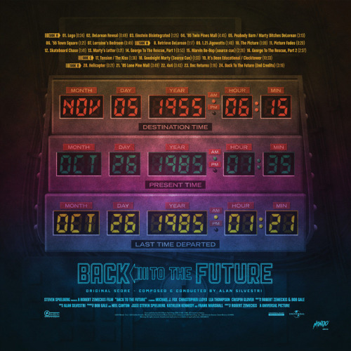 Back to the Future soundtracks on vinyl by Mondo