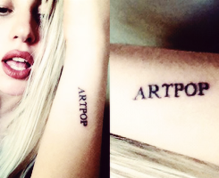 gagasland:  Favorite Gaga Things → Her tattoos 