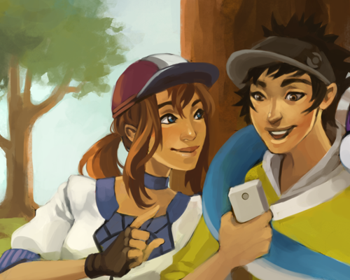 It’s preview time! For the @pokemongozine :D so excited to be part of this project and every e