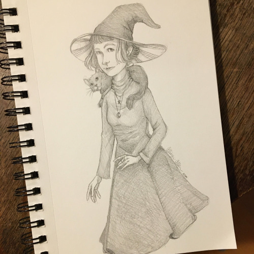 A little witch because it is Halloween after all.