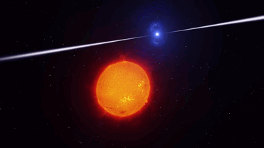 The Scorpii AR systemIn the system AR Scorpii a rapidly spinning white dwarf star powers electrons u