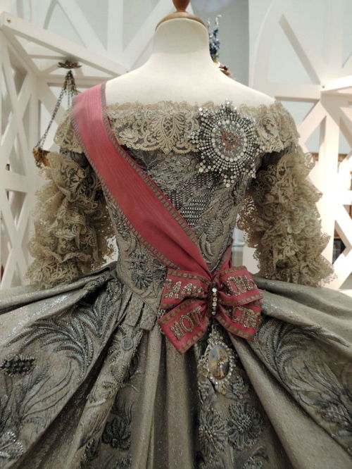 Replica of Catherine II’s wedding dress from 1745