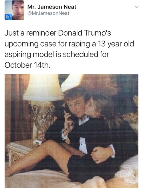 thisisntmeimnotmechanical:  jjsinterlude:  rorycassie:   krxs100:   !!!!!!! ATTENTION !!!!! PLEASE READ VERY IMPORTANT !!!!!!!  Just a Reminder that Donald Trump is and always has been an abuser.  A third woman has now accused Mr. Trump of rape.  A