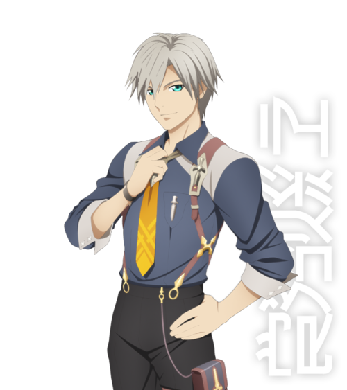 mannakete:   So I read that this idiot dyes his bangs and one eyebrow black so I wanted to see what natural ludger looked like and… i’m a little uncomfortable. 