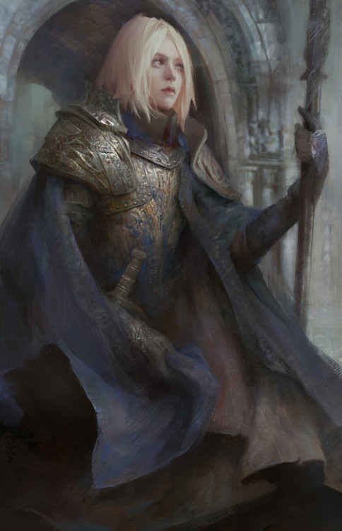 female paladin  Marina Zautorova www.artstation.com/artwork/y8l18