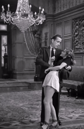 oldhollywood-mylove:  Humphrey Bogart as Philip Marlowe  Martha Vickers as Carmen Sternwood  The Big