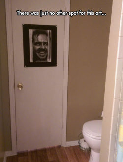 srsfunny:  The Perfect Picture For A Bathroom